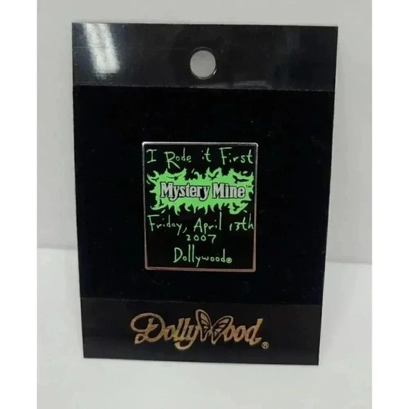 Dollywood Collectible Pin Mystery Mine I Rode It First Friday, April 13th 2007 - Picture 1 of 3